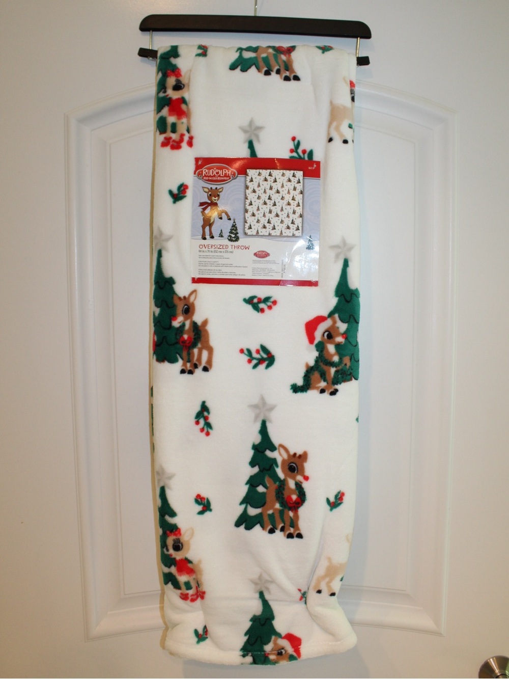 Rudolph the Red-Nosed Reindeer Christmas throw (NWT)
